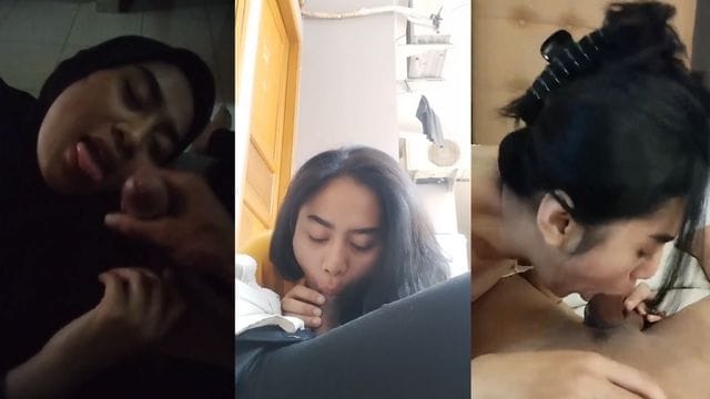 Bokep Indo Mahasiswi Hijab Sepong Kontol Cowoknya